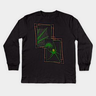 Black Widow V40 (Multicolor) Kids Long Sleeve T-Shirt